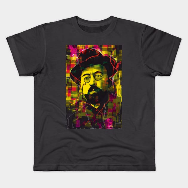 Anton Pavlovich Chekhov in Color Kids T-Shirt by Exile Kings 